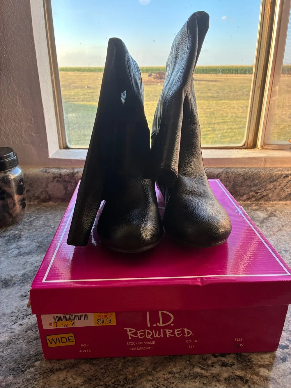 Tall Zip-Front Black Boots for Women